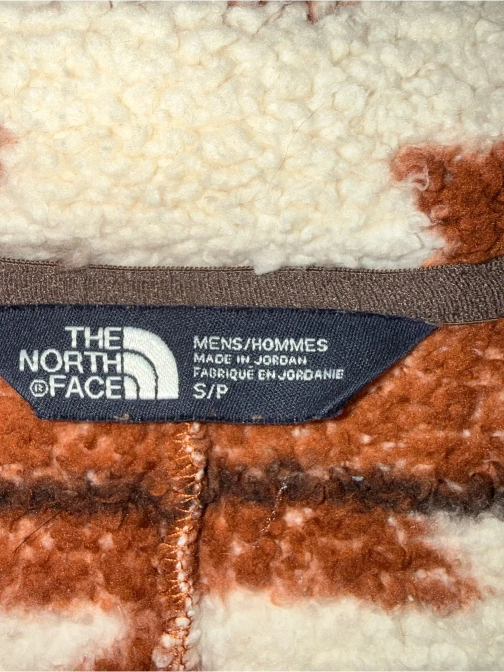 The North Face Campshire Full Zip Sherpa Jacket Men’s Size Small Brown